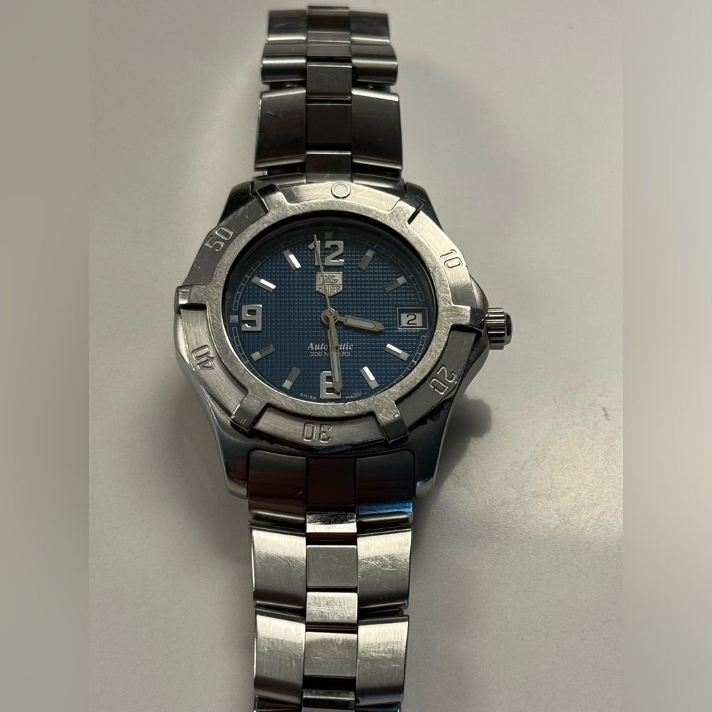 Tag Heuer 2000 Automatic Diver Stainless Steel WN2112 39mm Blue Date Watch
